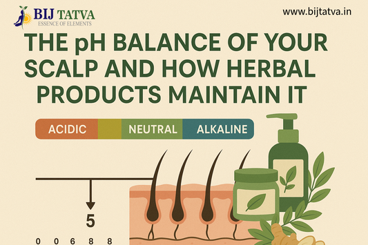 Ayurvedic herbal powder maintaining healthy scalp pH balance – BIJ Tatva