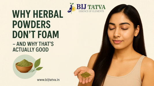 herbal hair powder gently cleansing hair without foam – BIJ Tatva