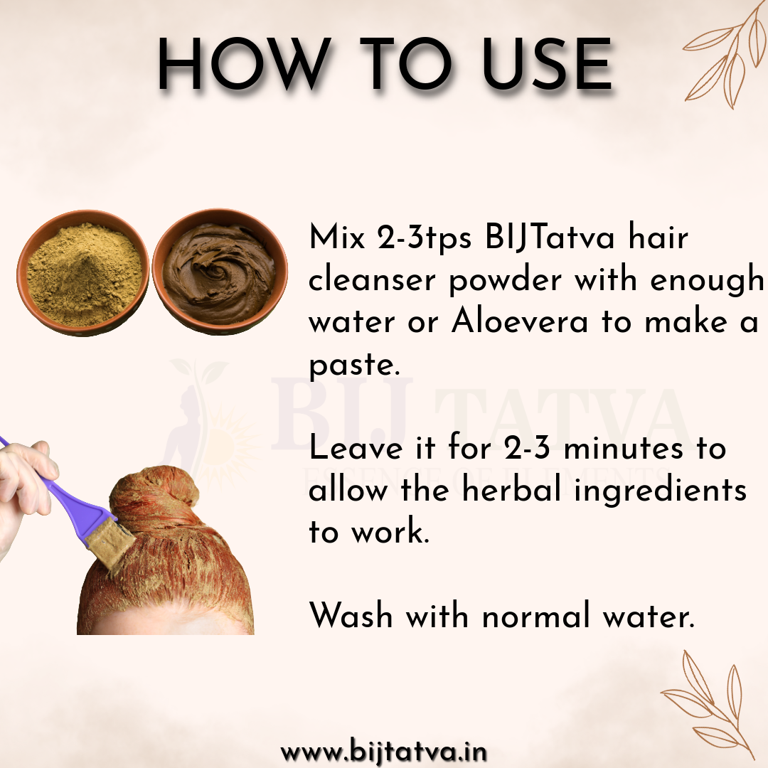 How to Use Ayurvedic Hair Fall Control Powder – Mix with Water or Curd, Apply to Scalp for Natural Hair Strengthening

