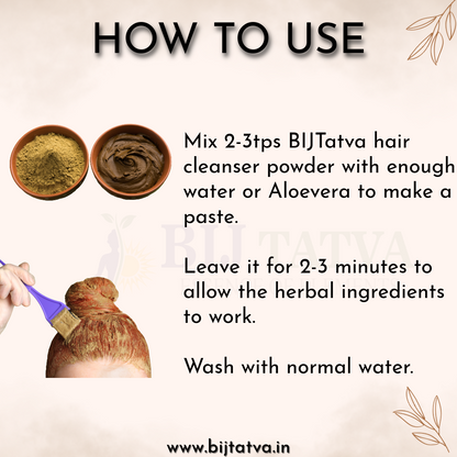 How to Use Ayurvedic Hair Fall Control Powder – Mix with Water or Curd, Apply to Scalp for Natural Hair Strengthening

