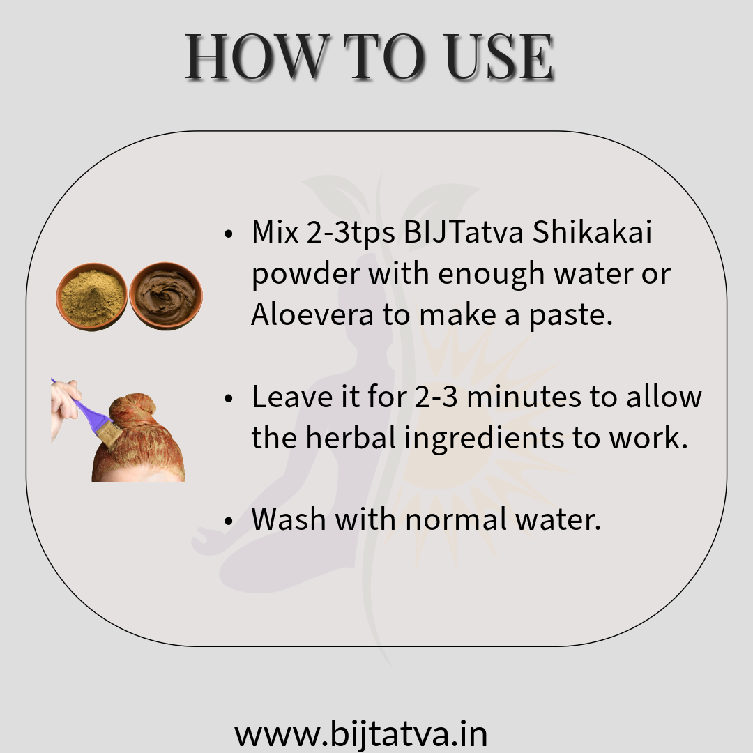 How to Use BIJ Tatva Shikakai Powder – Mix, Apply & Rinse for Clean Scalp