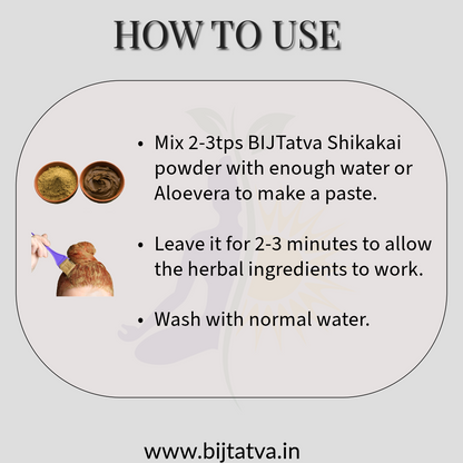 How to Use BIJ Tatva Shikakai Powder – Mix, Apply & Rinse for Clean Scalp
