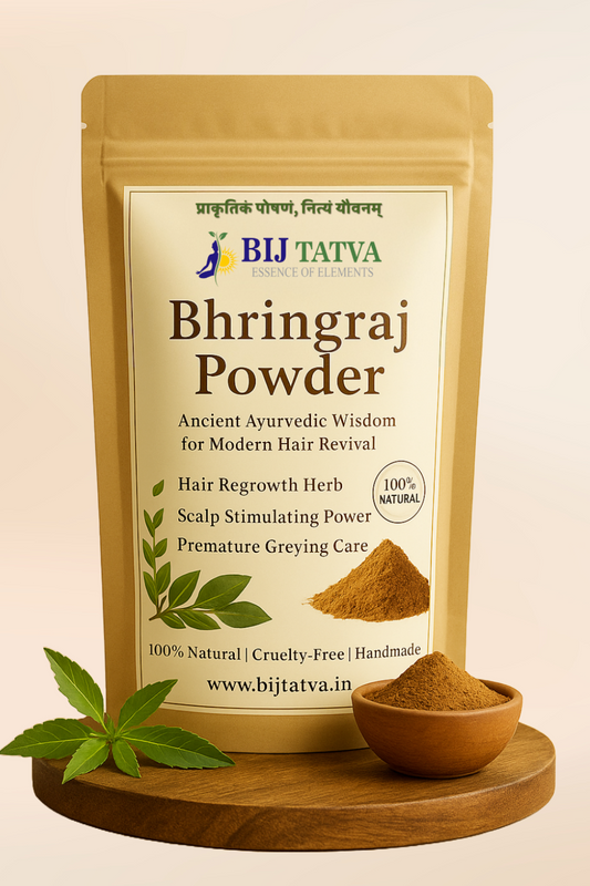BIJ Tatva Bhringraj Powder – Ayurvedic Hair Growth and Scalp Nourishment Solution