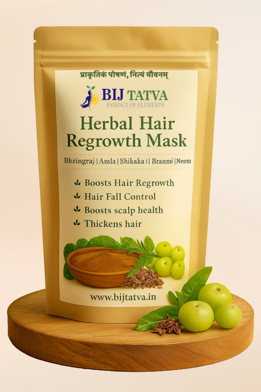 Herbal Hair Regrowth Mask – 100% Natural Formula for Hair Fall Control
